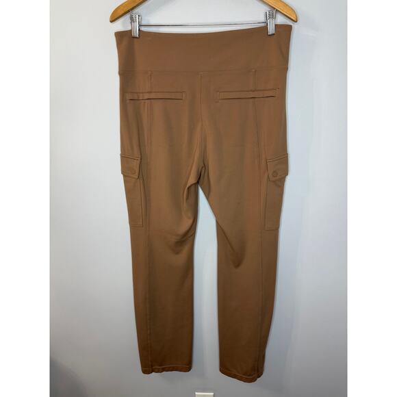 ATHLETA Delancey Straight Cargo Pant Rustic Beige Stretch Women's L - Picture 6 of 9